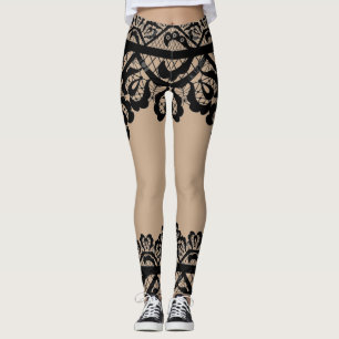 Legging Lace Illusion Skirt & Boots