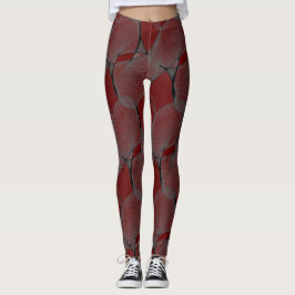 Legging Lace vermelho Dark Garnet 650000 e "Aranha Web" 