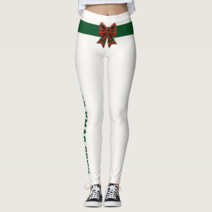 Legging Lacre personalizado de Natal Xadrez Verde Vermelho