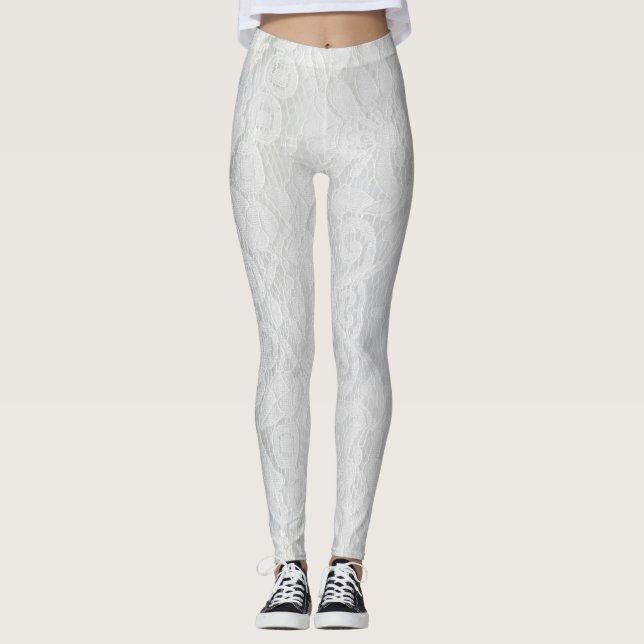 Legging Lacy White Bridal (Frente)