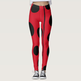 Legging Lady Bug Red e Black Design