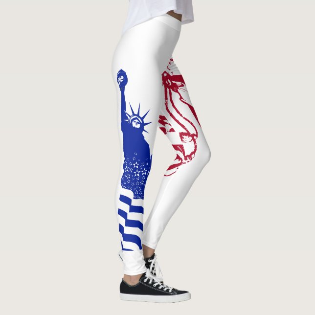 Legging Lady Liberty American Flag Red Blue (Direita)