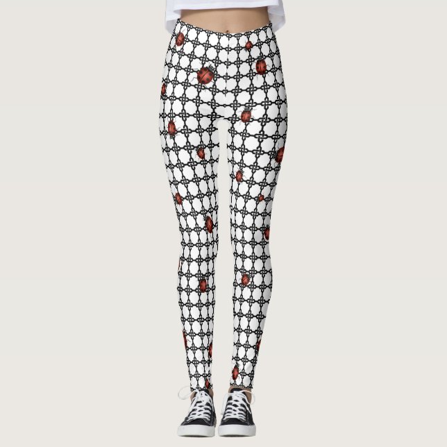 LEGGING LADYBUGS VERMELHOS EM PERNAS (Frente)