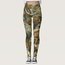 Legging Lagartos de Ernst Haeckel Vintage Lacertilia Anima