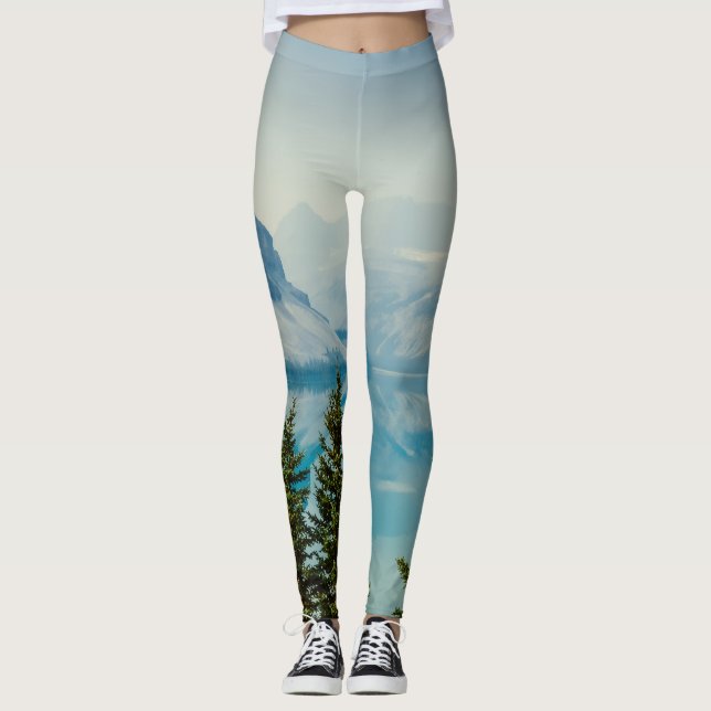 Legging lagoas de montanha do inverno (Frente)