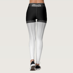 Legging Lápis Moderno Em Monogramas, Denim/Lace Shorts