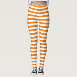 Legging Laranja Clássico Simples e Branco Estimulado