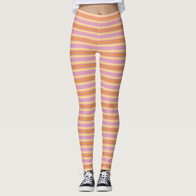 Legging Laranja Cor-de-Rosa B (Frente)