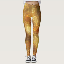 Legging Laranja-Dourada e Pernas de Sujidade do Halloween