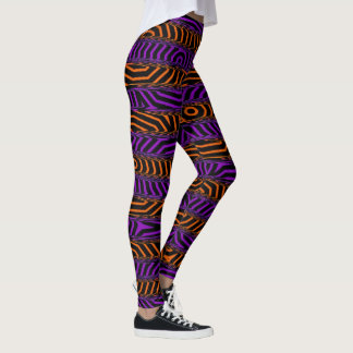 Legging Laranja e Rasca-Roxa