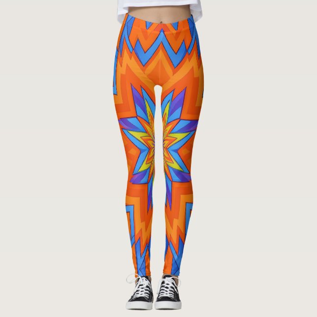 Legging Laranja Elétrica  (Frente)