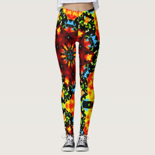 Legging Laranja Floral