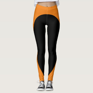 Legging Laranja & Preto Único