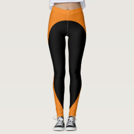 Legging Laranja & Preto Único