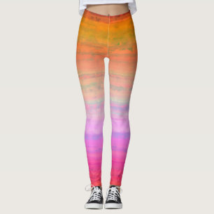 Legging Laranja Rosa