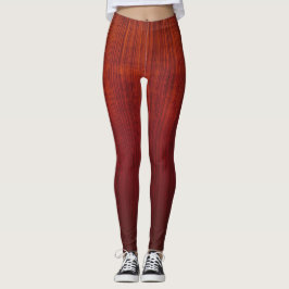 Legging Laranja Vermelho-alveolado