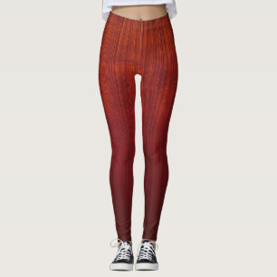 Legging Laranja Vermelho-alveolado