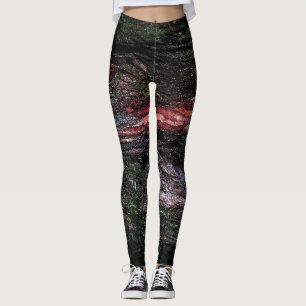 Legging Latido de madeira de mossy