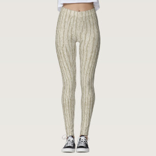 Legging Latido de madeira marisca - Textura costeira sem c