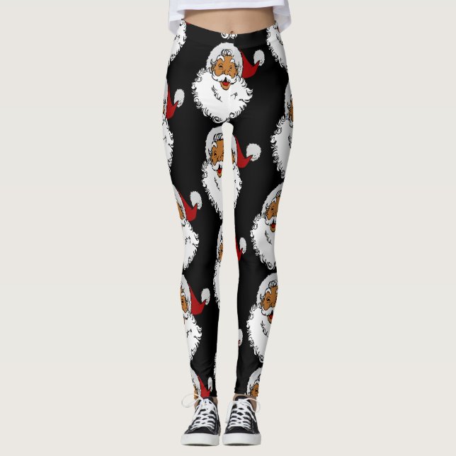 Legging latino biracial santa claus christmas (Frente)