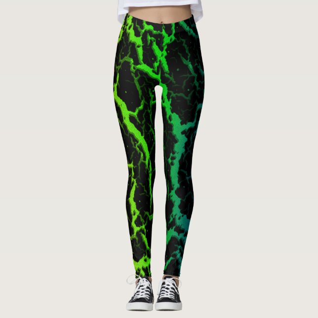 Legging Lava Espacial Rachada - Arco-Íris OYGBP (Frente)