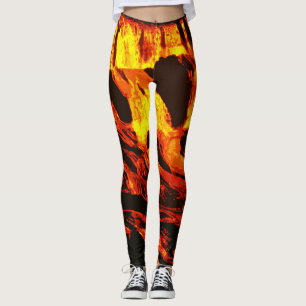 Legging Lava Vermelha Hot Flutuante
