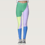 Legging Lavanda Abstrato de Coletor de Cores de Reprodução<br><div class="desc">Bela design de abstrato com estilo moderno e uma estética colorida em verde, azul e lavanda.</div>