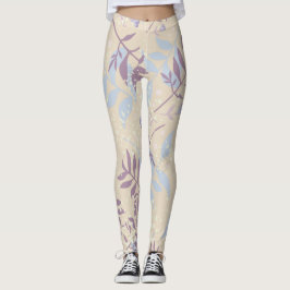 Legging Lavanda Botânica | Floral Pastel Elegante