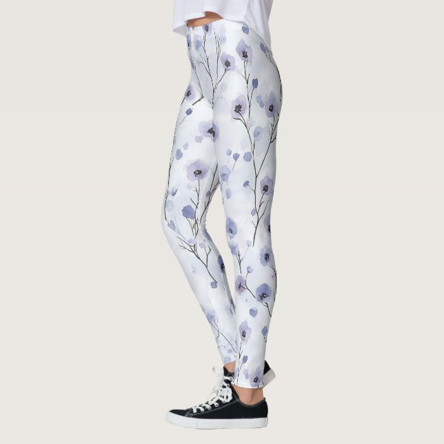 Legging Lavanda Flores De Quic Roxas (Esquerda)