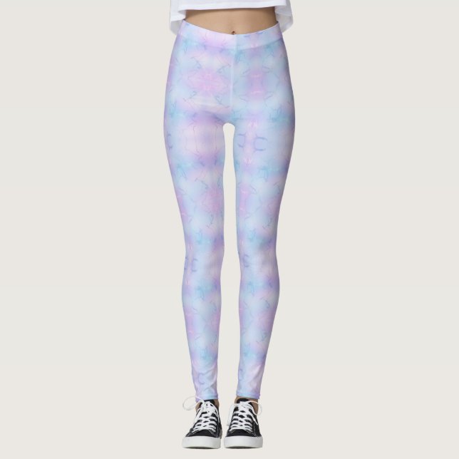 Legging Lavanda Psicodélica  Azul Rosa (Frente)