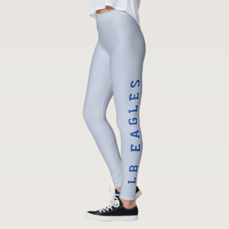 Legging LB Eagles Blue Cinza School Spirit Visto