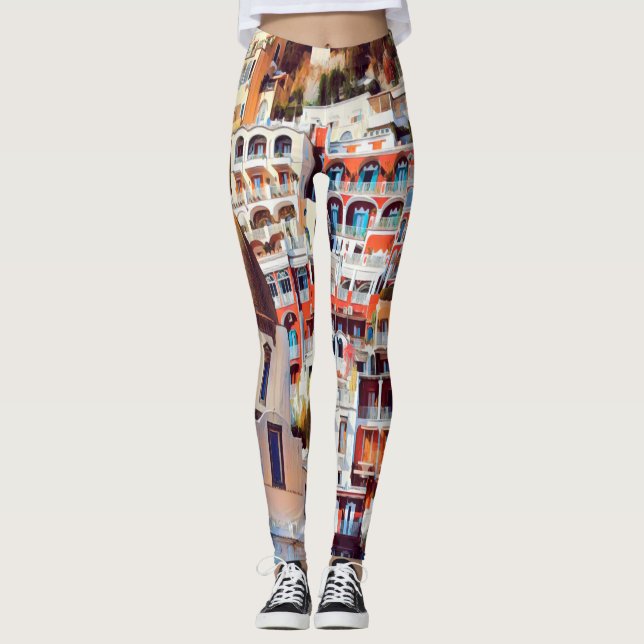 Legging ldp POSITANO - cidade - Papais noeis da igreja Mar (Frente)