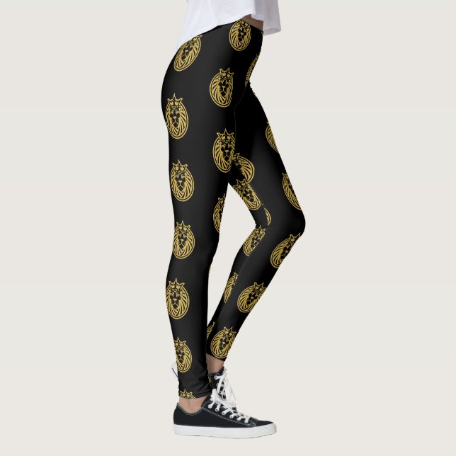 Legging Leão Com Coroa - Estilo Dourado 4 (Direita)