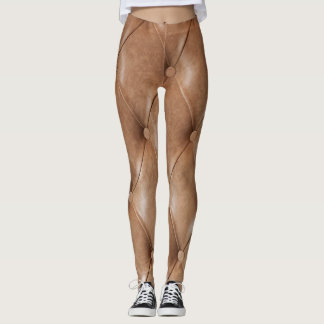 Legging Leather Sofa: Fundo Texturizado