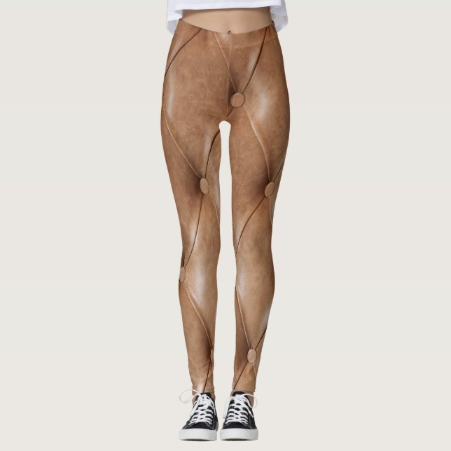 Legging Leather Sofa: Fundo Texturizado (Frente)