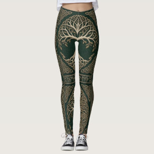 Legging Legado Dourado de Yggdrasil