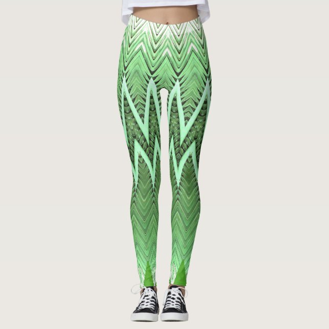 Legging Legagem Chevron zigzag "Ratti_Creative_Arts" (Frente)
