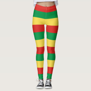 Legging Legagem Nacional das Cores de Bandeira da Repúblic