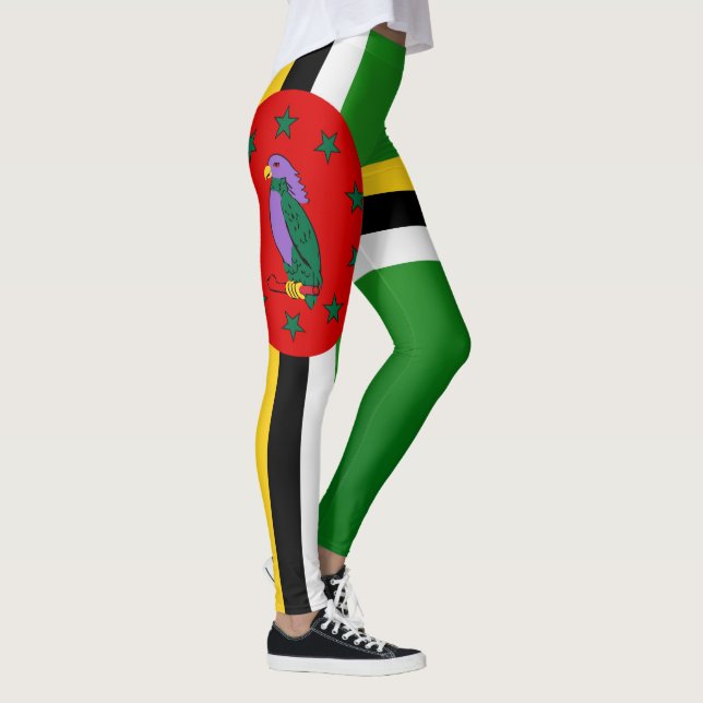 Legging Legal bandeira da Dominica (Direita)