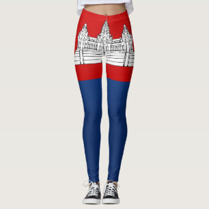 Legging Legal bandeira do Camboja