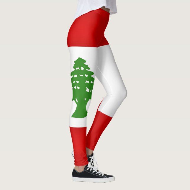 Legging Legal bandeira do Líbano (Direita)