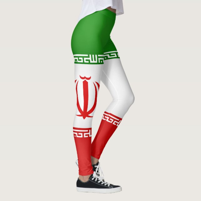Legging Legal bandeira iraniana moda (Direita)