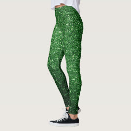 Legging Legal Dia de São Patrício da Glitter Verde Irlandê