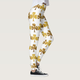Legging Legal e Dourado Dia dos Patrícios do Shamrock Irla