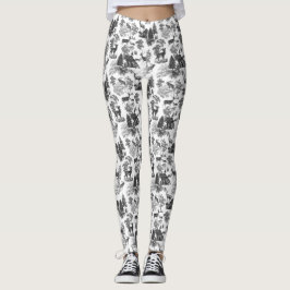 Legging Legal e elegante White Deer Toile Francês