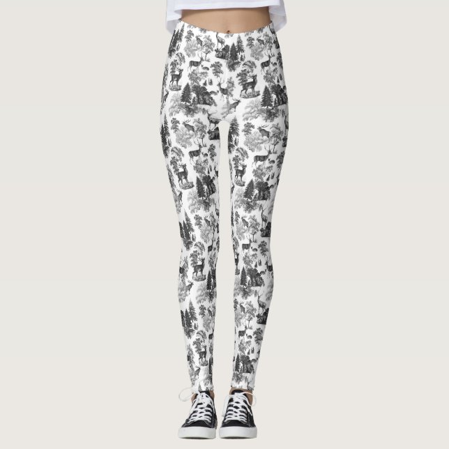 Legging Legal e elegante White Deer Toile Francês (Frente)