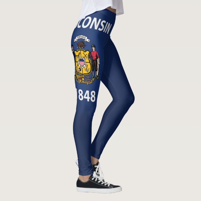 Legging Legal Estado de Wisconsin Flag Fashion (Direita)