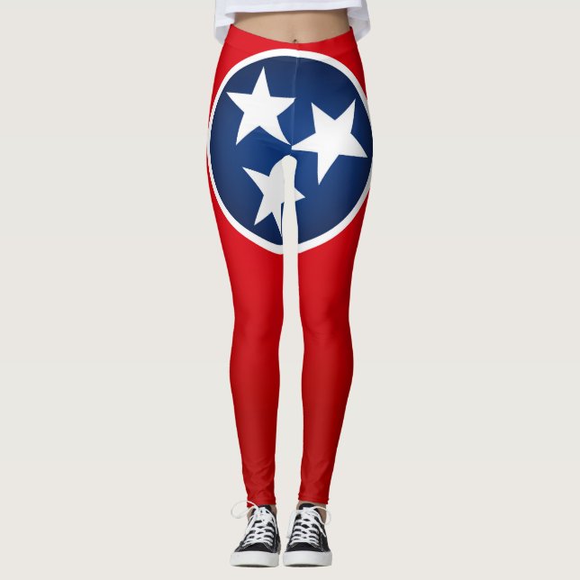 Legging Legal Estado Do Tennessee Flag Fashion (Frente)