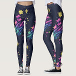 Legging Legal estrelas coloridas Fireworks Padrão de Aquar<br><div class="desc">Legal leggings de tendências com padrão de fogos de artifício com estrelas coloridas | padrão amarelo-rosa magenta e azul-aquarela sobre fundo escuro. Perfeito para uma festa de Ano Novo ou qualquer outra festa de fogos de artifício.</div>