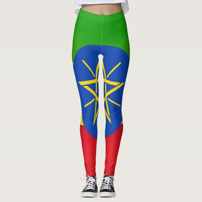 Legging Legal Etiópia Flag Fashion (Frente)